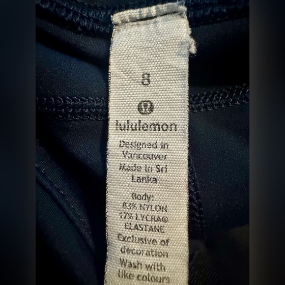 PRE-OWNED LULULEMON FAST & FREE LEGGINGS SIZE 8 - Picture 5 of 7